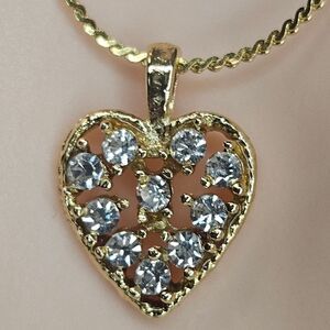 Heart Necklace and earrings Set